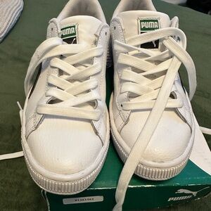 Puma Kids White Sneakers